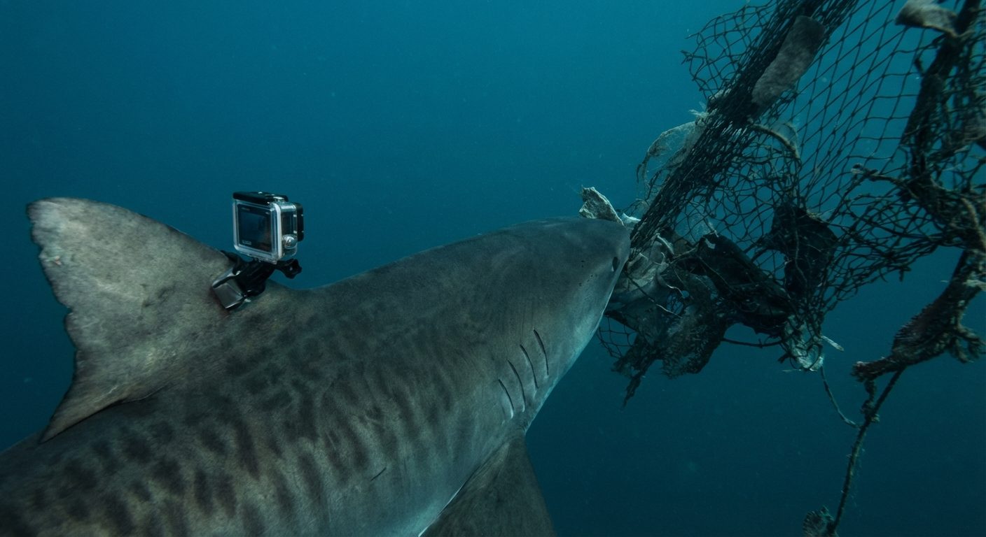 A camera mounted on a shark reveals an unexpected behavior… and it's disturbing