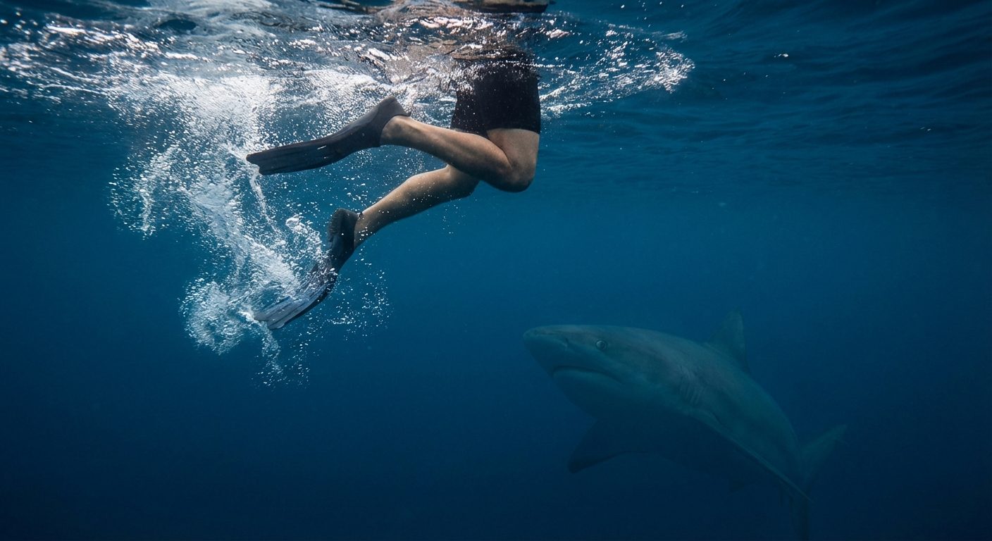 This seemingly innocent move swimmers make… that attracts sharks without their knowledge