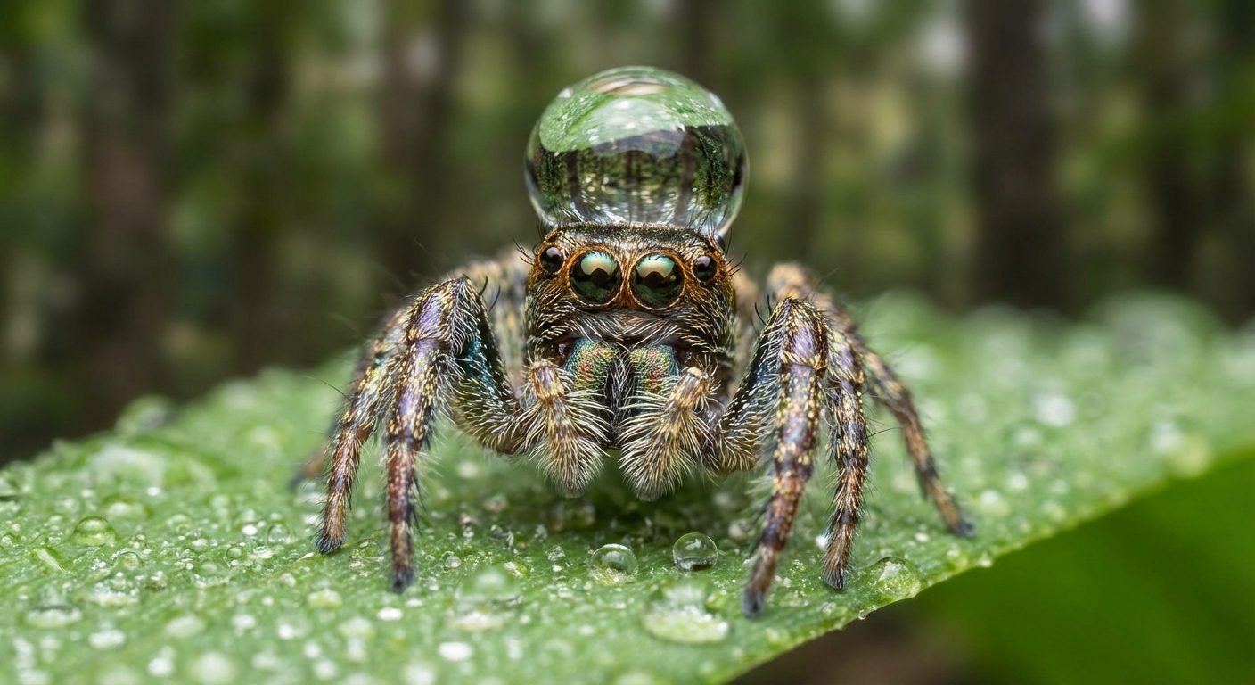 I had never seen this before": an unusual spider behavior captured in detail